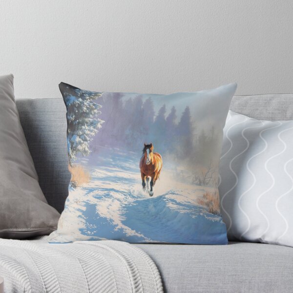 Item preview, A Thoroughbred horse racing along a snowy trail Horses in Motion designed and sold by CDC40.