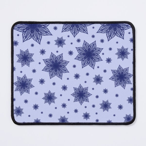 Item preview, Snowfall of fluffy blue snowflakes designed and sold by Cherevan.