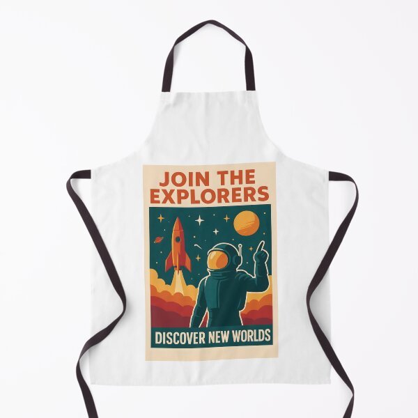 Item preview, Retro Space Adventure Poster - Discover New Worlds. designed and sold by The-T-In-Retro.