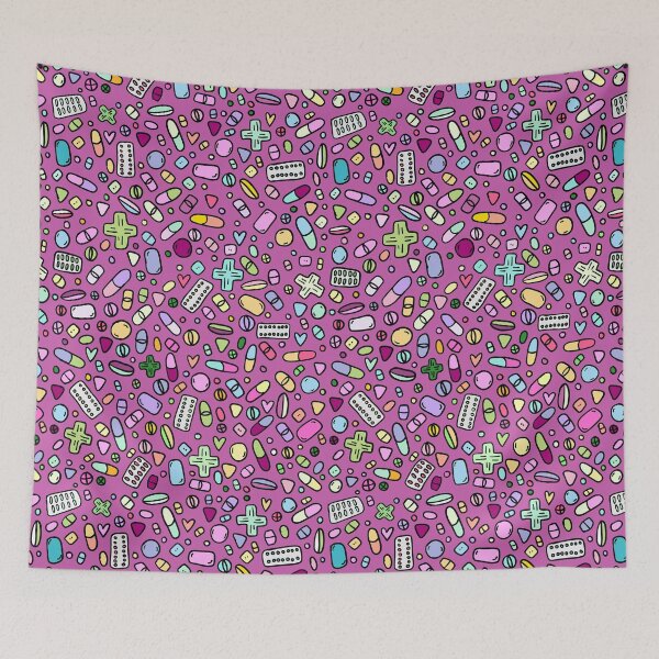 Item preview, Pharmacy Doodles: Purple Pills designed and sold by Pillustrated Designs.