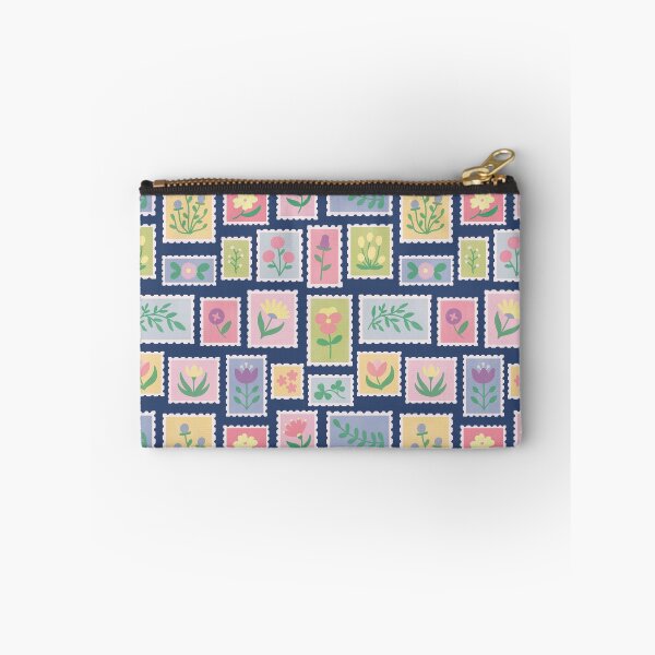 Item preview, floral vintage postage stamps cute pattern designed and sold by winterpumpkin.