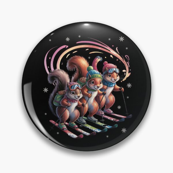 Item preview, Skiing Squirrels, Family Squirrels designed and sold by MagdaMoonArt.