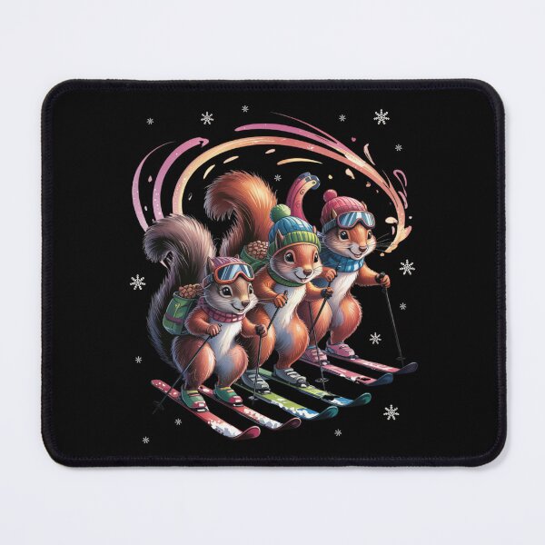 Item preview, Skiing Squirrels, Family Squirrels designed and sold by MagdaMoonArt.