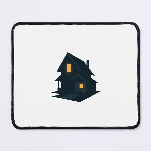 Item preview, Hello Neighbor Fanart - Minimal Eerie Suburban House Silhouette designed and sold by Le Grand Requin.