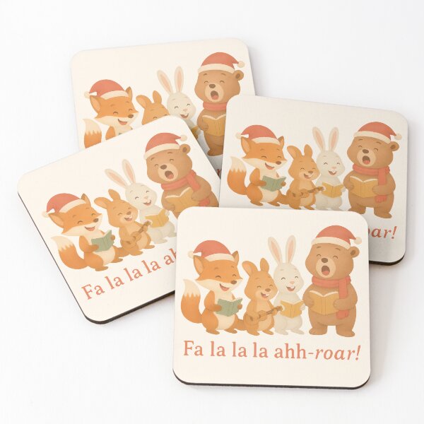 Item preview, Woodland Christmas Choir – Cute Singing Forest Animals designed and sold by Ombrya.