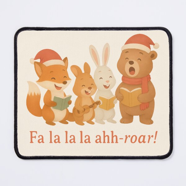 Item preview, Woodland Christmas Choir – Cute Singing Forest Animals designed and sold by Ombrya.