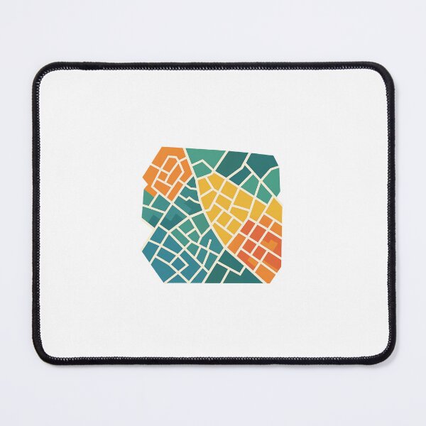 Item preview, Hello Neighbor Fanart - Abstract Geometric Suburban Map designed and sold by Le Grand Requin.