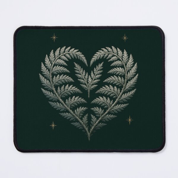 Item preview, Zimowe serce z paproci – oszroniona botaniczna ilustracja designed and sold by MalgoRys.