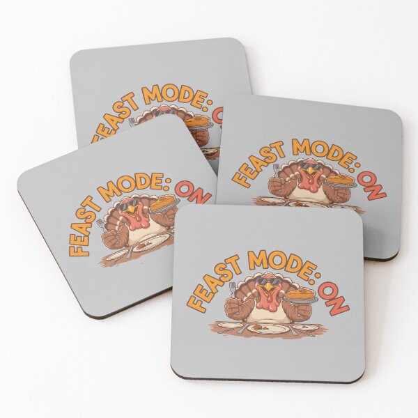 Item preview, FEAST MODE: ON – Funny Thanksgiving Turkey designed and sold by GrzeGorzoG.