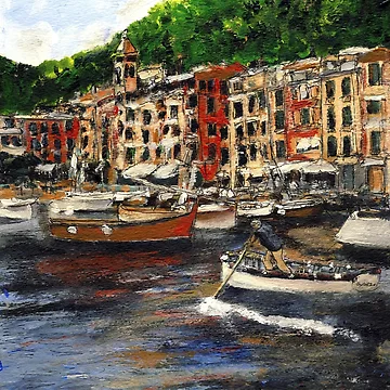 Vorschaubild zum Design Portofino Late October von Randy Sprout Fine Art