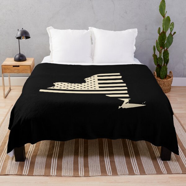 Item preview, New york USA Flag Silhouette – Stars and Stripes State Outline designed and sold by Paper Drip.