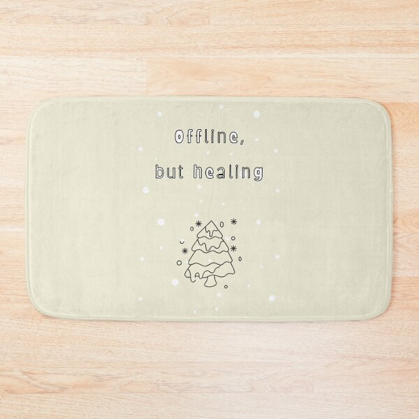 Item preview, Offline but Healing — Soft Neutral Typography designed and sold by mintmono-studio.