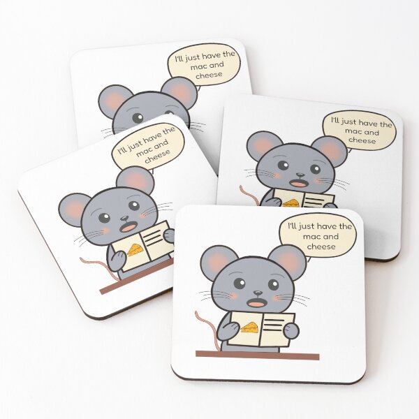 Item preview, Mac and cheese mouse designed and sold by BooberryArt.
