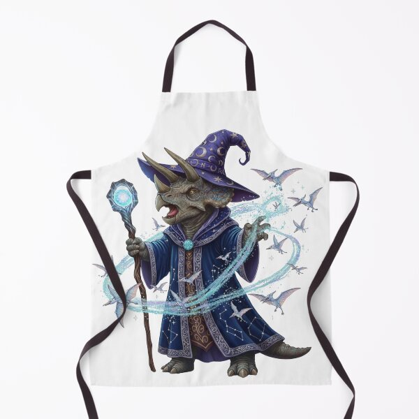 Item preview, Wizard Triceratops – Dino Mage Spellcaster Art designed and sold by DinoPrints-shop.