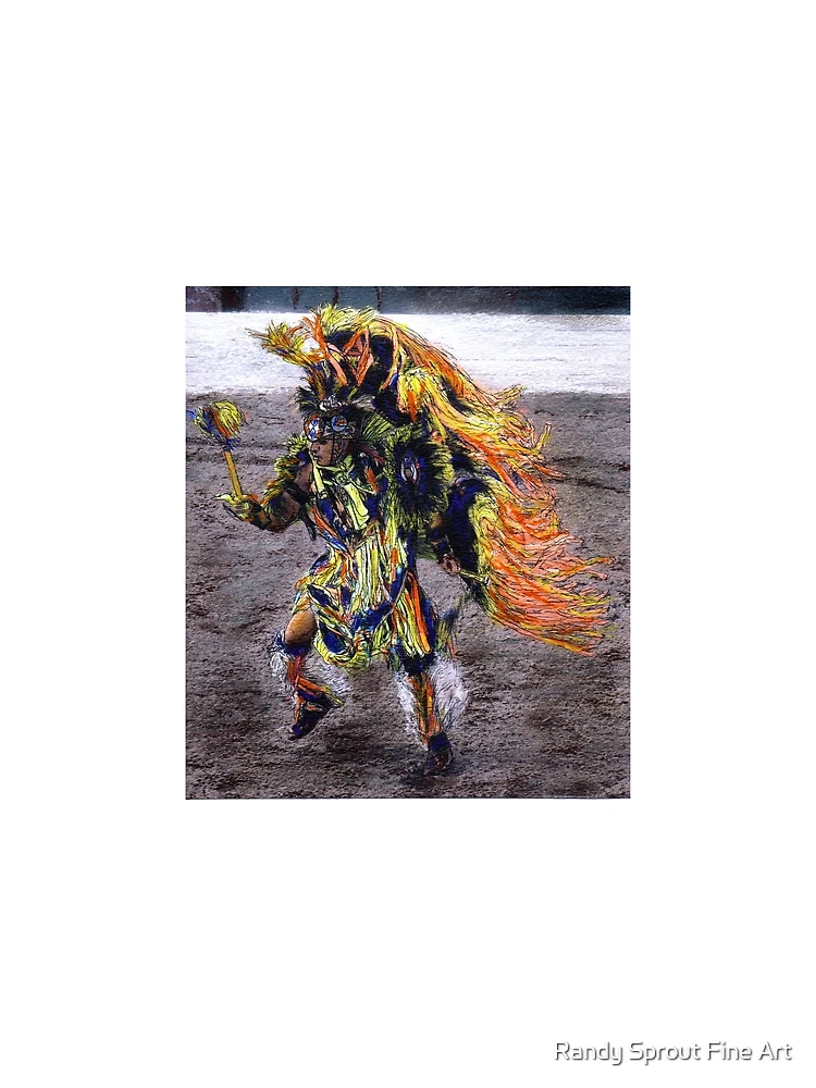 Thumbnail 3 of 3, Scarf, Indian Dancer designed and sold by Randy Sprout Fine Art.