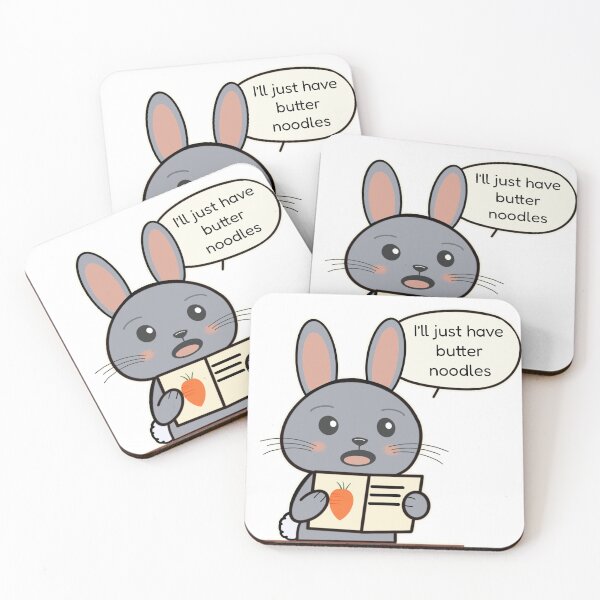 Item preview, Butter Noodles Bunny designed and sold by BooberryArt.