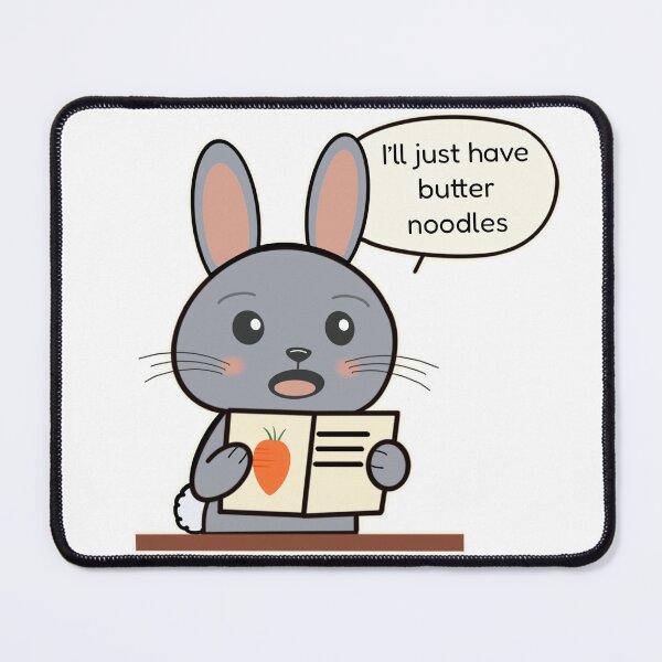 Item preview, Butter Noodles Bunny designed and sold by BooberryArt.