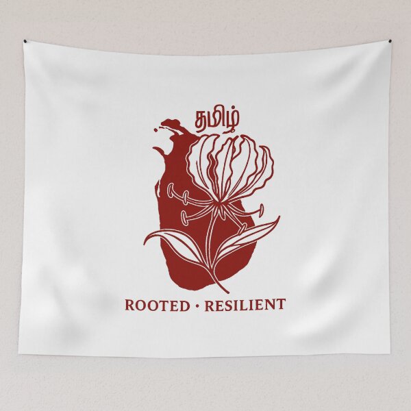 Item preview, Rooted . Resilient - Tamil Tiger designed and sold by Tamil Roots Co..