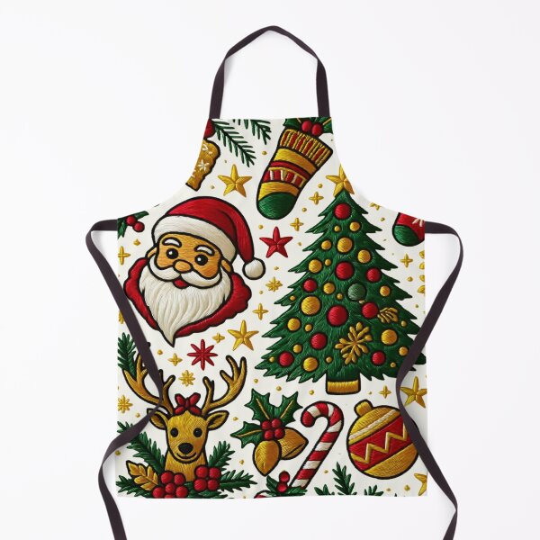 Item preview, Vintage Christmas with Deer, Pine Tree, Stars, Noah, Santa, Cookies, Holly designed and sold by Ciervo Primavera.
