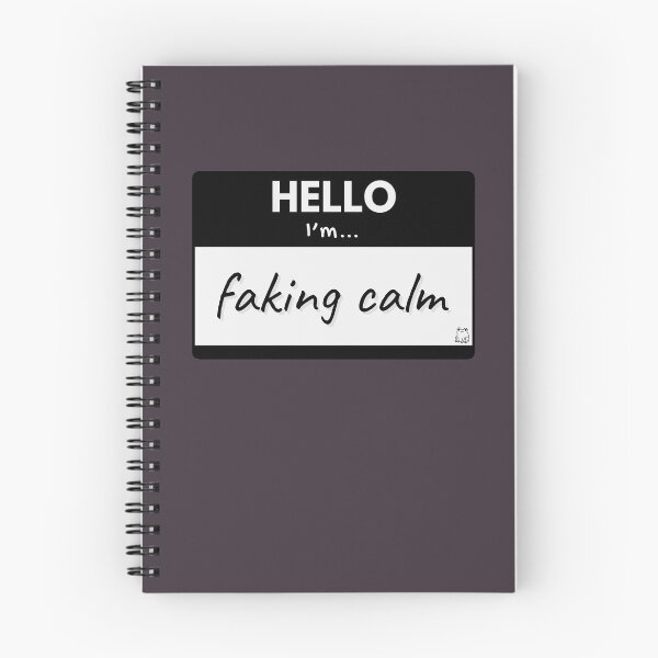 Item preview, Hello I’m Faking Calm – Black designed and sold by buglevel.