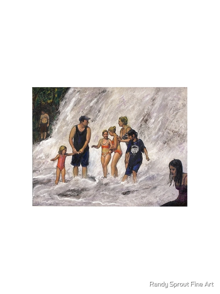 Aperçu 5 sur 5. Robe trapèze avec l'œuvre Willow River Falls créée et vendue par Randy Sprout Fine Art.