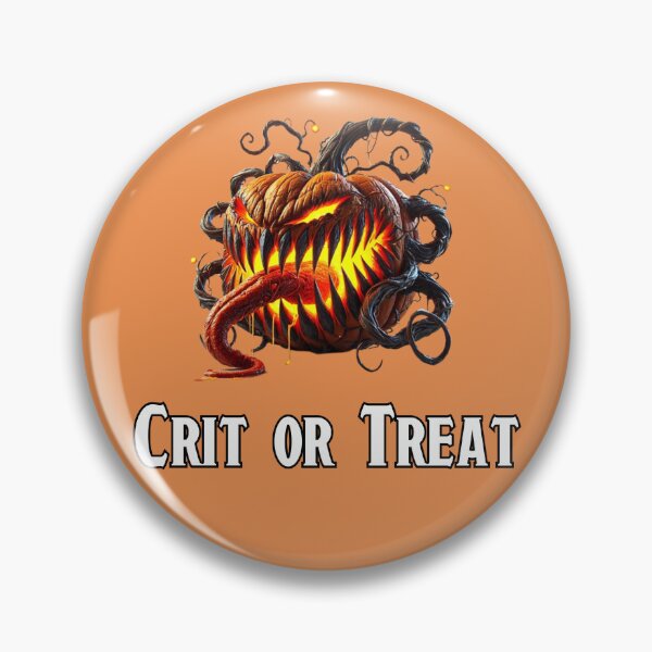 Item preview, DnD Mimic Pumpkin – “Crit or Treat” Halloween Fantasy Monster Design designed and sold by RollForDesignCo.