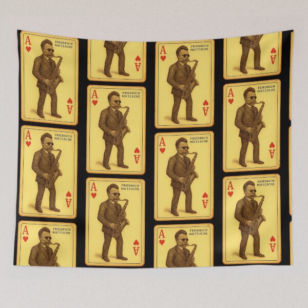 Item preview, Friedrich Nietzsche Sax Player designed and sold by Sarcastic designs.