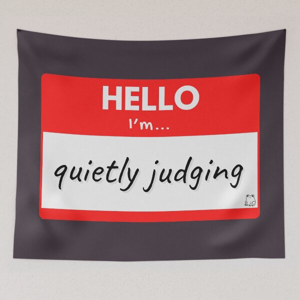Item preview, Hello I’m Quietly Judging – Red designed and sold by buglevel.