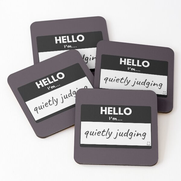 Item preview, Hello I’m Quietly Judging – Black designed and sold by buglevel.