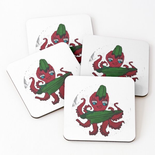 Item preview, Okra octopus designed and sold by Amanda Crowther.