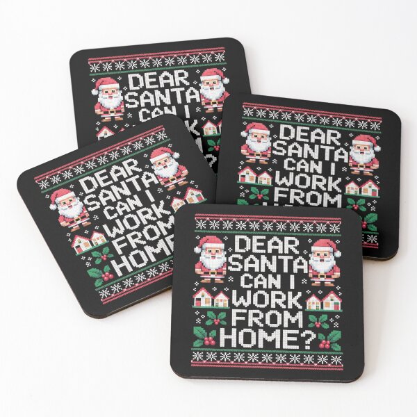 Item preview, Ugly dear santa can i work from home Funny christmas designed and sold by DOPANDA ..