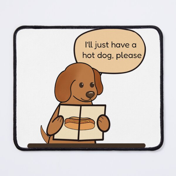 Item preview, Hot dog weiner dog designed and sold by BooberryArt.