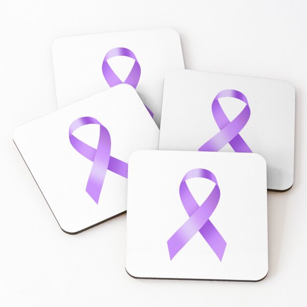 Aperçu de l'œuvre Ruban violet pour la Journée mondiale contre le cancer. Modèle pour les articles et les publications. créée et vendue par Natalia4321.