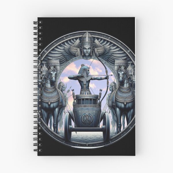 Item preview, « Le triomphe des chars du pharaon : une conception circulaire du roi archer et de la puissance militaire de l'Égypte antique » designed and sold by thechoice1.