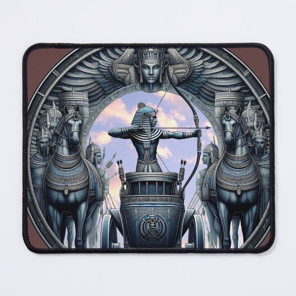 Item preview, « Le triomphe des chars du pharaon : une conception circulaire du roi archer et de la puissance militaire de l'Égypte antique » designed and sold by thechoice1.