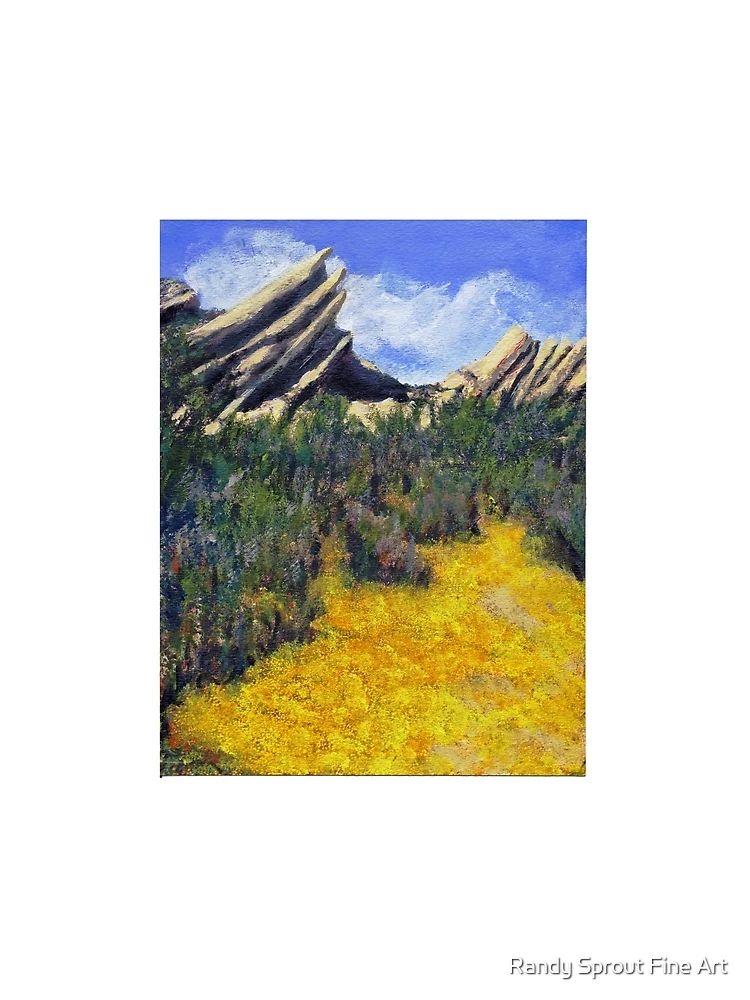 Thumbnail 3 of 3, Scarf, Spring at Vazquez Rocks designed and sold by Randy Sprout Fine Art.