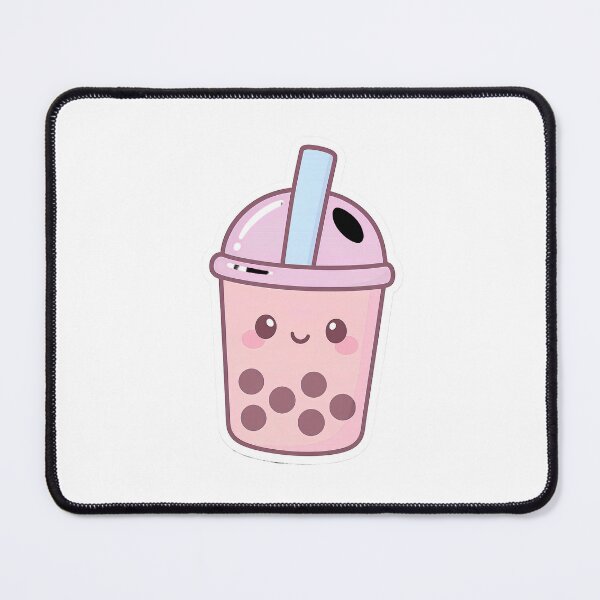 Item preview, Kawaii Pink Bubble Tea Sticker designed and sold by Barkybond.
