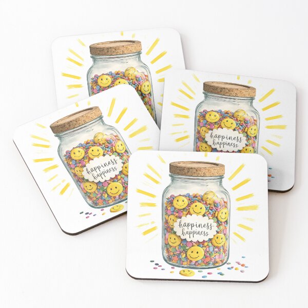 Item preview, Colorful jar filled with smiley candies and cheerful sprinkles brings joy to any space designed and sold by SpaceartLilu.