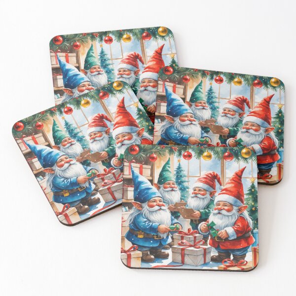 Item preview, Christmas Gnomes Organizing Gifts in Holiday Workshop designed and sold by PAPIRO SIGLO XXI.