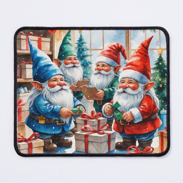 Item preview, Christmas Gnomes Organizing Gifts in Holiday Workshop designed and sold by PAPIRO SIGLO XXI.