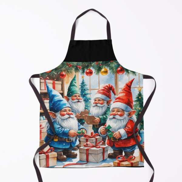 Item preview, Christmas Gnomes Organizing Gifts in Holiday Workshop designed and sold by PAPIRO SIGLO XXI.