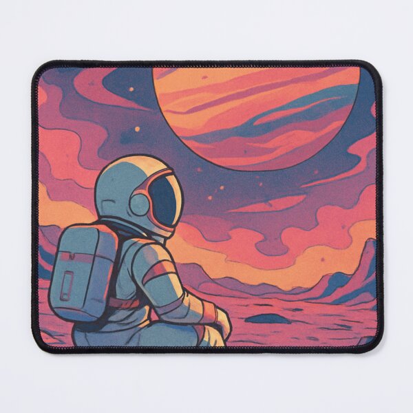 Item preview, Lone Astronaut - Cosmic Sunset on a Distant Planet designed and sold by JonelleTshirts.