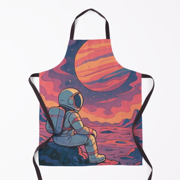 Item preview, Lone Astronaut - Cosmic Sunset on a Distant Planet designed and sold by JonelleTshirts.