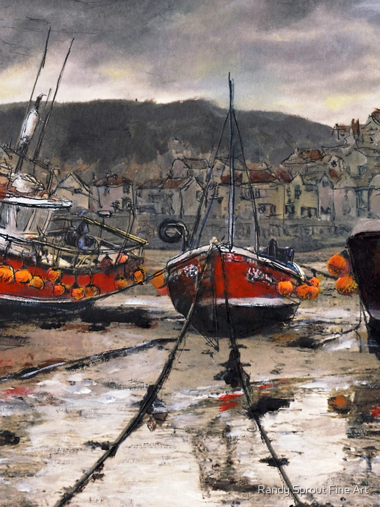 Thumbnail 5 of 5, iPhone Case, Staithes Low Tide designed and sold by Randy Sprout Fine Art.
