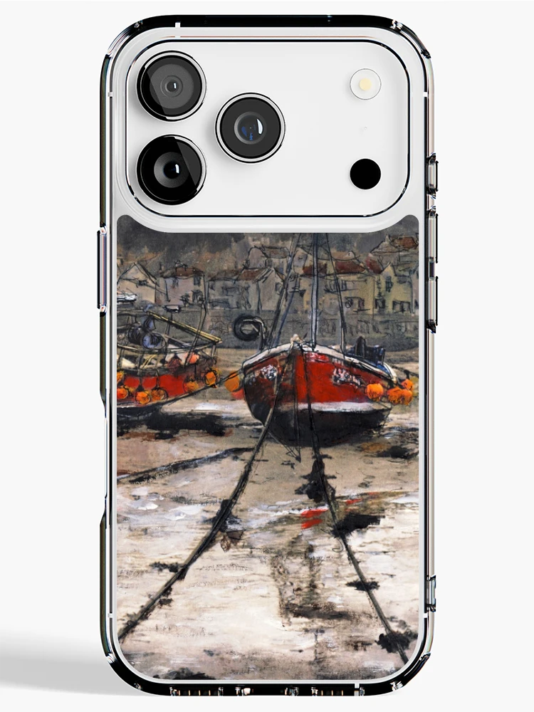 Thumbnail 1 of 5, iPhone Case, Staithes Low Tide designed and sold by Randy Sprout Fine Art.