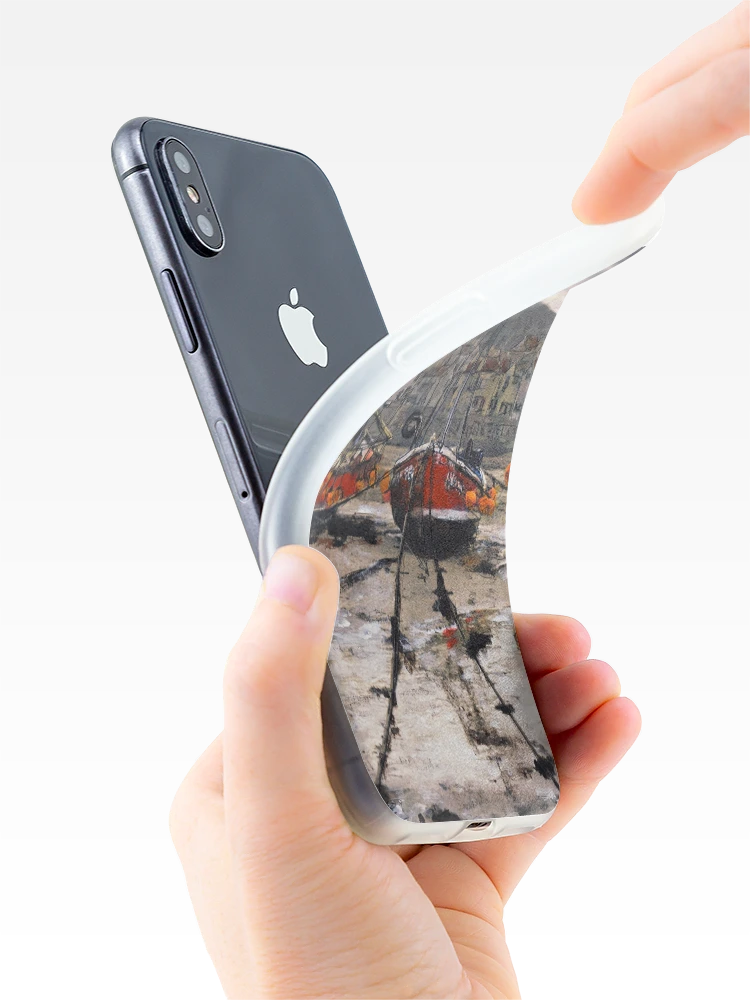 Thumbnail 4 of 5, iPhone Case, Staithes Low Tide designed and sold by Randy Sprout Fine Art.