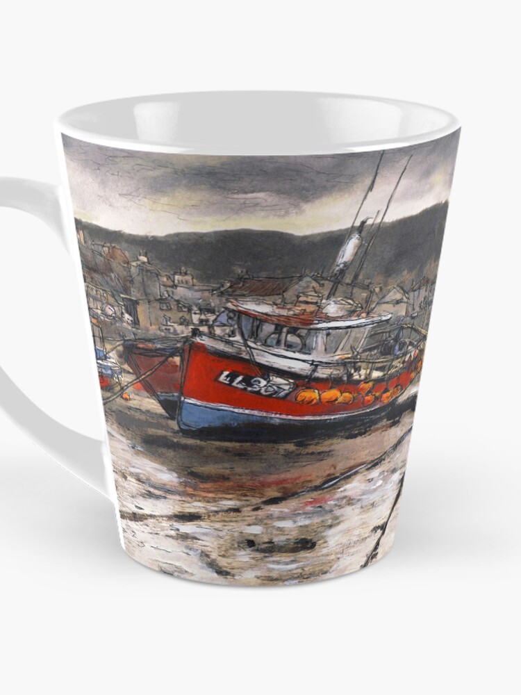 Thumbnail 3 of 4, Coffee Mug, Staithes Low Tide designed and sold by RandySprout.