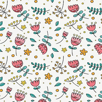 Artwork thumbnail, Decorative Flower Pattern by Jamildesign