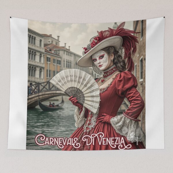Item preview, Venetian Splendor – Carnival Elegance by the Canal designed and sold by ForeverPrintsOK.