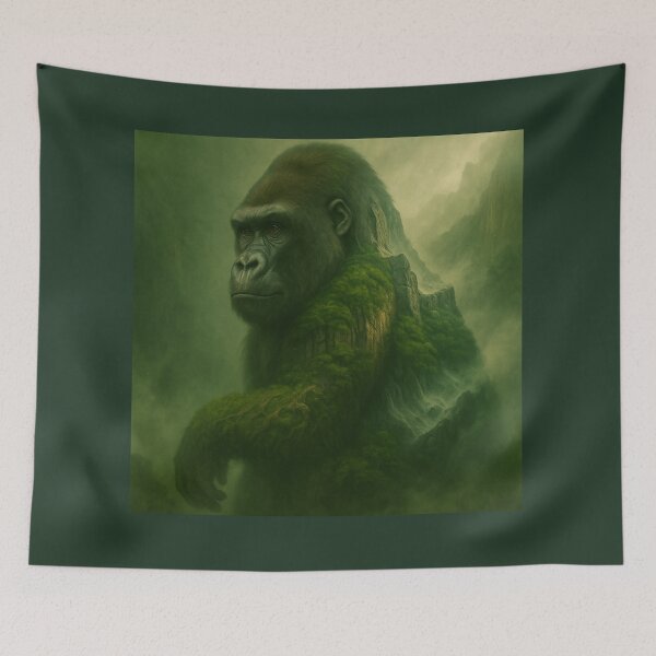 Item preview, Gorilla – “Jungle Titan” | Mountain & Forest Mist Fusion designed and sold by GeoWild Designs.